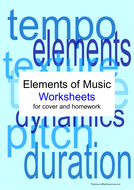 Elements of music worksheet free picture