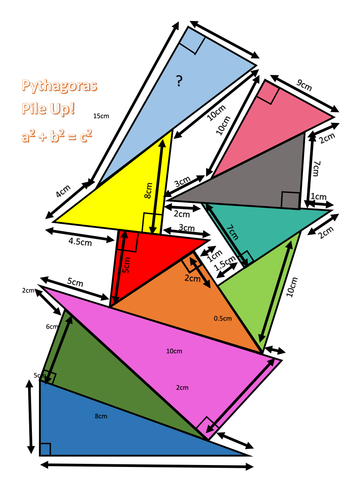 Pythagoras Theorem Pile Up by hannahcoxhead - Teaching ...