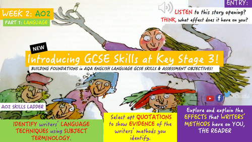 Building Foundations at Key Stage 3 in NEW English GCSE Skills and AO's ...
