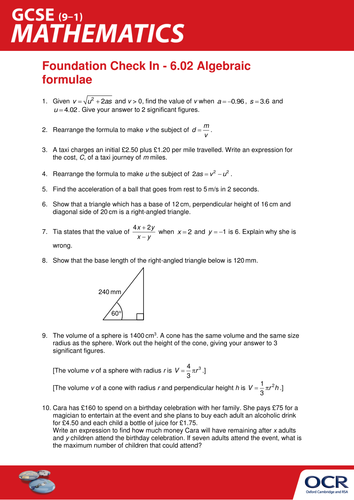 ocr-maths-foundation-gcse-check-in-test-6-02-algebraic-formulae