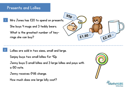 Reasoning - Problem Solving - Money Problems (Ks1/2) - March 3Rd | Teaching Resources