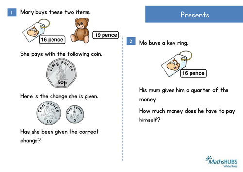 Reasoning - Problem Solving - Money Problems (Ks1/2) - March 3Rd | Teaching Resources