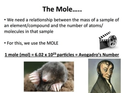 The Mole Chemistry Lesson, Lab and Activity | Teaching Resources