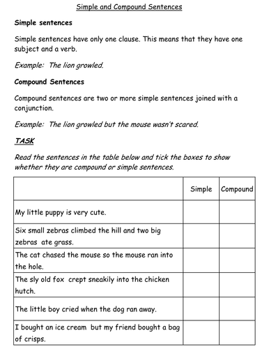 simple-and-compound-sentences-worksheet-teaching-resources