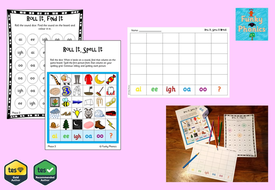 Phonics Phase 3 Roll It Spell It | Teaching Resources