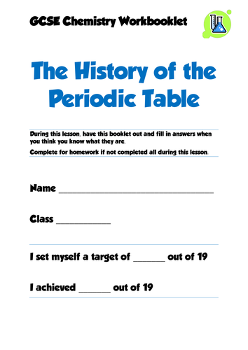 chemistry aqa as periodic table 2016 History Table, Lesson Periodic Chemistry FULL of GCSE C1 NEW AQA