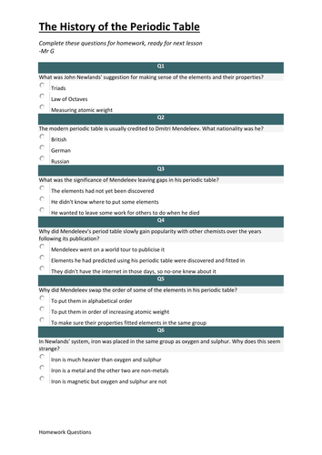 gcse aqa pdf periodic table Table, 2016 Lesson NEW History Periodic Chemistry FULL C1 of AQA GCSE