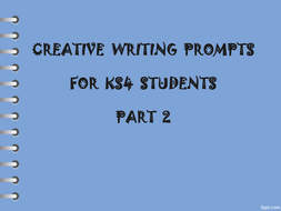 Creative writing gcse picture