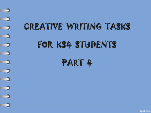 creative writing resources ks4
