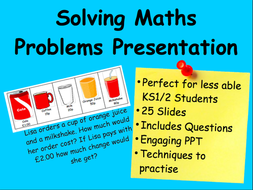practical maths problem solving activities ks1