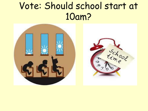 Assembly: Should the school day start at 10am?