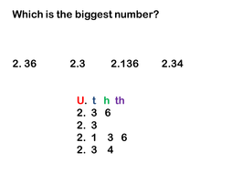 Ordering decimal numbers | Teaching Resources