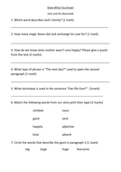 Jack and the Beanstalk text and comprehension | Teaching Resources