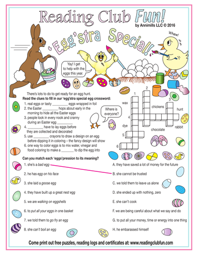 Bundle: #39 Hoppy #39 Easter Two Page Activity Set and Easter Egg themed