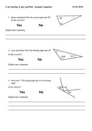 measuring angles reasoning and problem solving