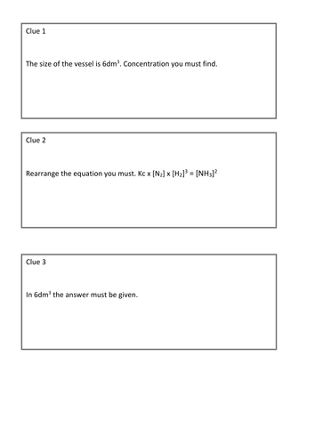 Equilibrium Constant | Teaching Resources