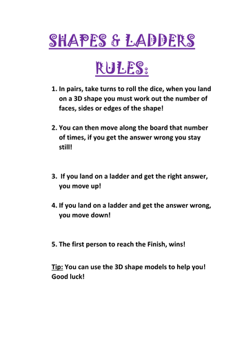 Snakes And Ladders Rules For Kids