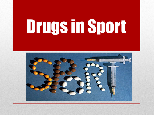 thesis about drugs in sports