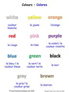 Colours in French KS2 worksheets, activities and flashcards | Teaching ...
