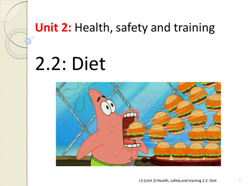 IGCSE PE 2.2 Diet