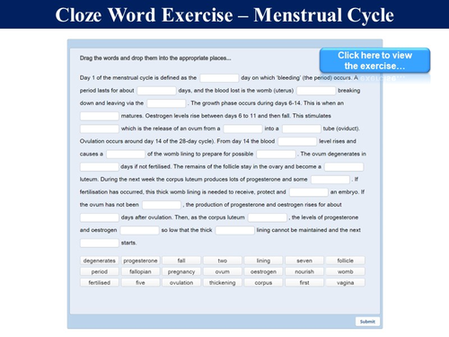 Child Development 4.2 - Reproduction - Menstrual Cycle | Teaching Resources