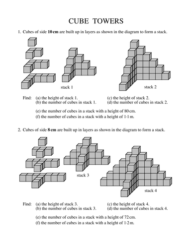 Count the Cubes by tumshy - Teaching Resources - TES