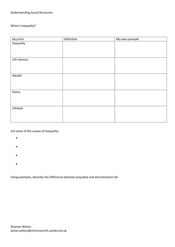 Understanding Social Structures Revision book WJEC GCSE Sociology (Compulsory Core 2)