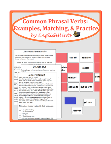 Most Common And Useful Phrasal Verbs