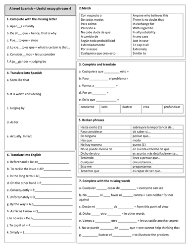 A level essay connectives image