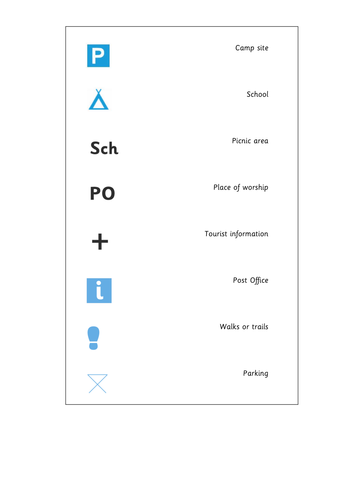 Os Map Symbols Teaching Resources