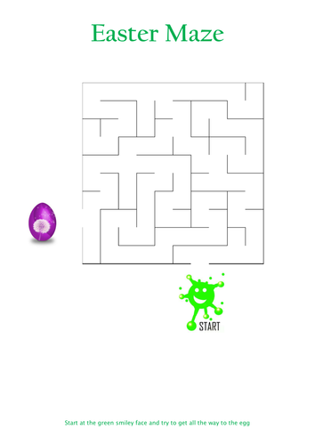 HAPPY EASTER! EASTER EGG MAZES