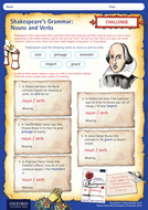 Oxford Illustrated Shakespeare Dictionary Shakespeare S Grammar