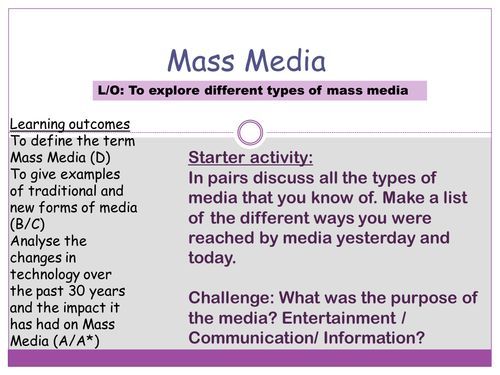 mass-media-introduction-teaching-resources