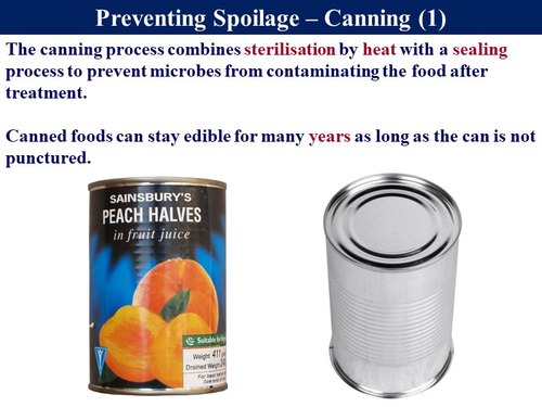 Food_3.4 Food Spoilage & Preservation | Teaching Resources