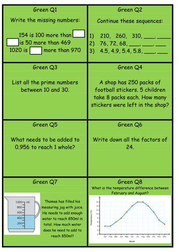 Y6 SATs revision: Reasoning treasure hunt