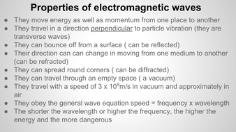 6 electromagnetic properties waves of properties by  uses WAVES ELECTROMAGNETIC  and