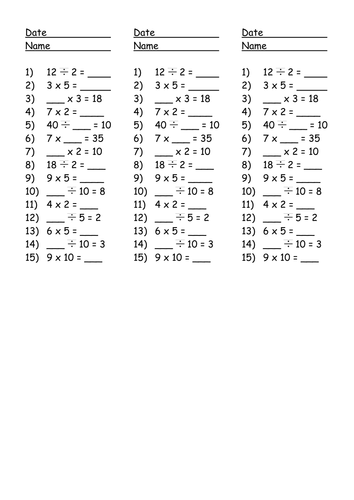 Times Tables Tests Now Including A 2 Minute Mastery Test For Tt Experts 