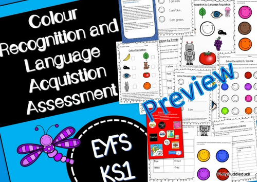 Colour Recognition and Language Acquisition Assessment (EYFS/KS1 ...