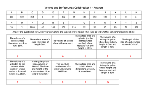 Volume-and-Surface-Area-Codebreaker-1---Answers.docx