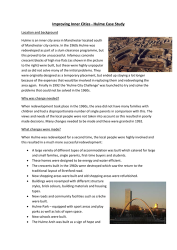 hulme city challenge case study geography