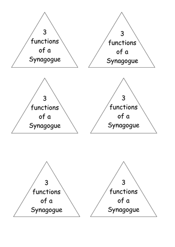 judaism the synagogue activities assessment and