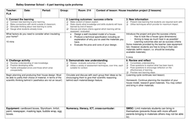 House insulation project | Teaching Resources