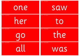 Read Write Inc. Red, Green, Challenge and Power Word Cards for all ...