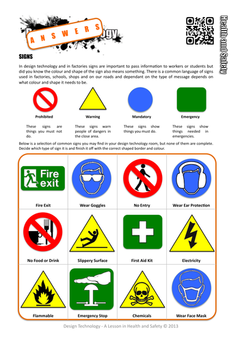 Health and Safety Worksheets and Activities - Full Set | Teaching Resources