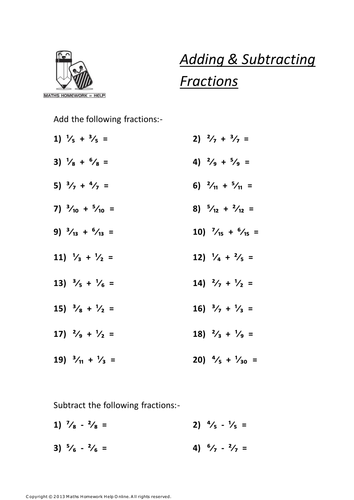 Maths Worksheets KS3 KS4 Printable PDF Worksheets