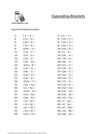 key stage 3 year 8 and 9 maths worksheets teaching resources