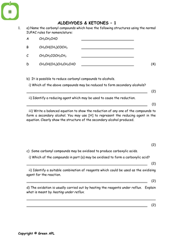 Chemistry revision: Organic chemistry year 2 /A2 chemistry | Teaching ...