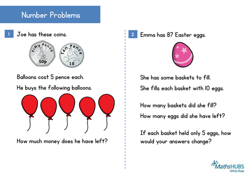 maths reasoning and problem solving ks1