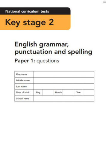 Y6 SATs SPAG test new questions!