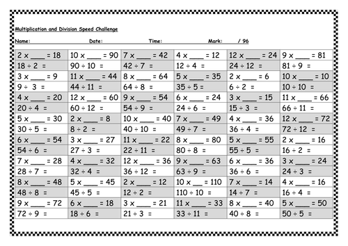 division-inverse-of-multiplication-speed-math-teaching-resources